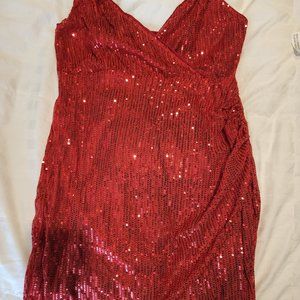 Red Sequins dress